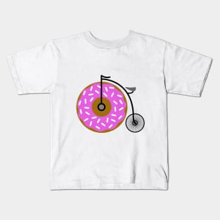 Doughnut Penny Farthing Kids T-Shirt